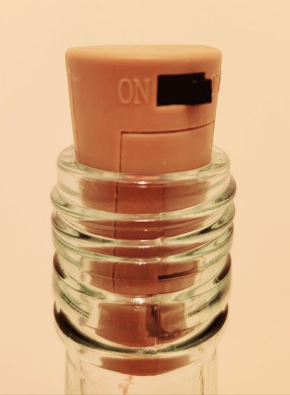 Braided Bottle Lamp with Lights - Quantock Inspiration