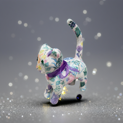 Cat Ring Holder | Handmade Decoupage | Quantock Inspiration