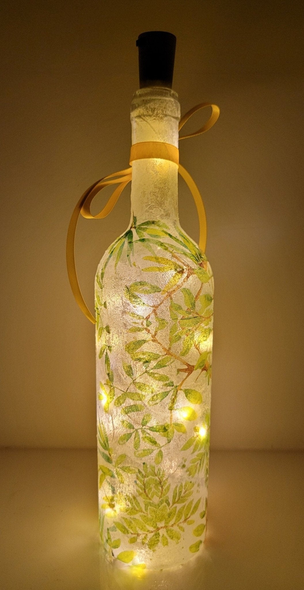 Decoupage Giraffe Bottle Lamp - Quantock Inspiration