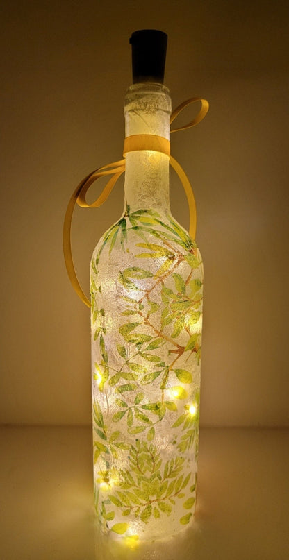 Decoupage Giraffe Bottle Lamp - Quantock Inspiration