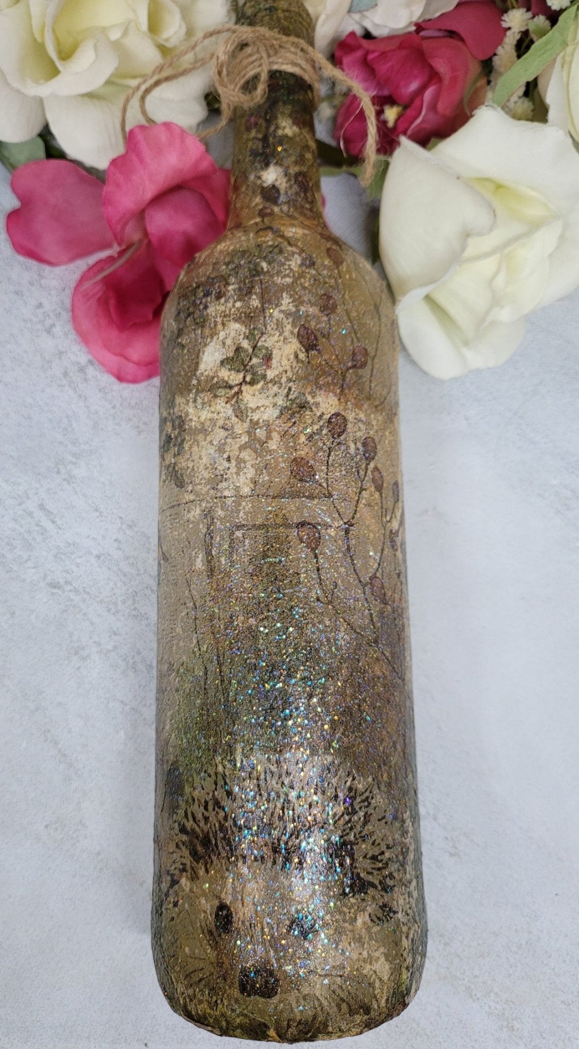 Decoupage Hedgehog Bottle Lamp - Quantock Inspiration