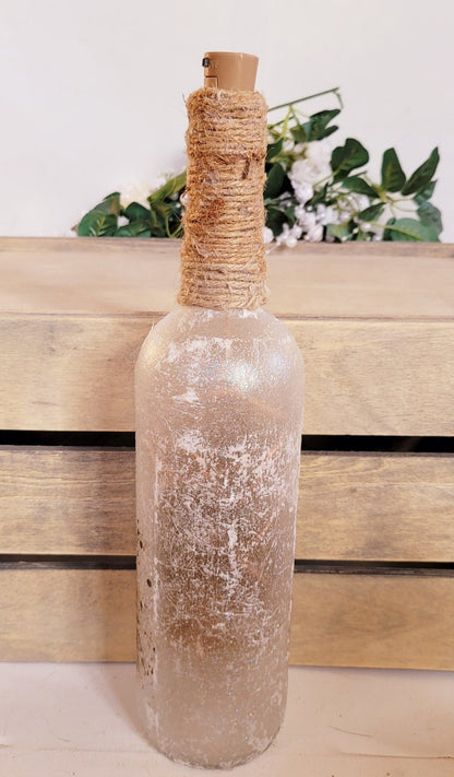 Decoupage Hedgehog String Bottle Lamp - Quantock Inspiration