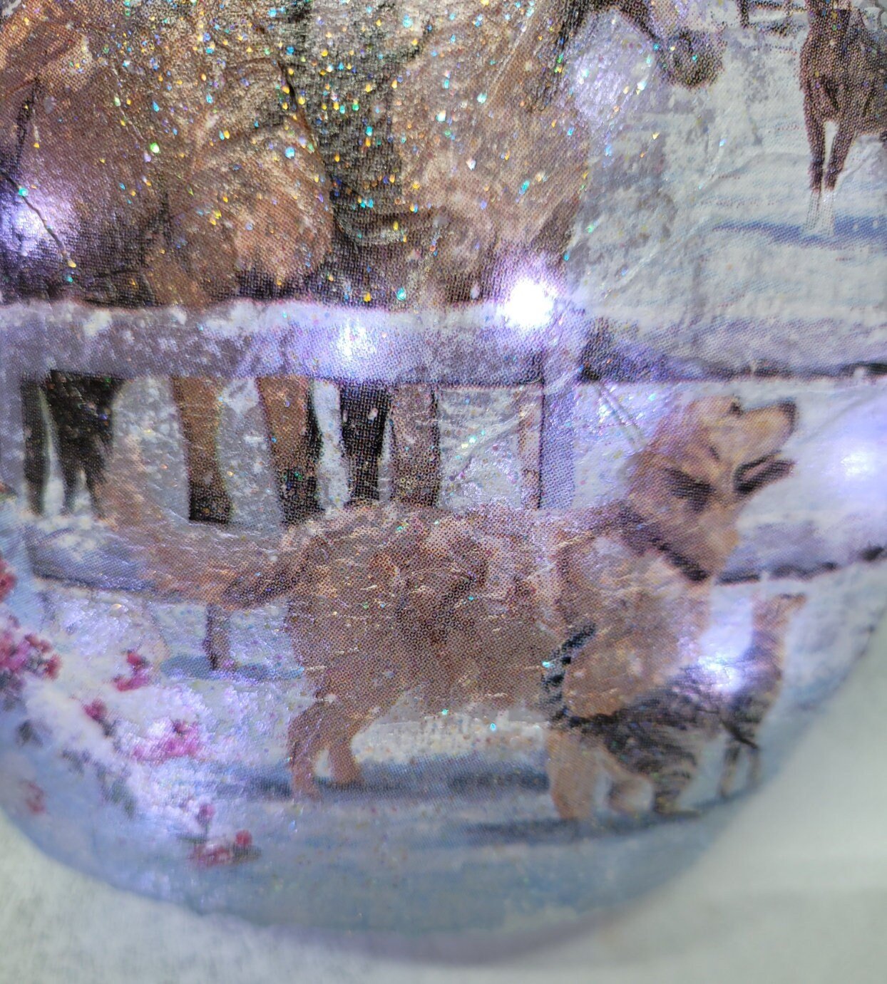 Decoupage Horse Bottle Lamp - Quantock Inspiration