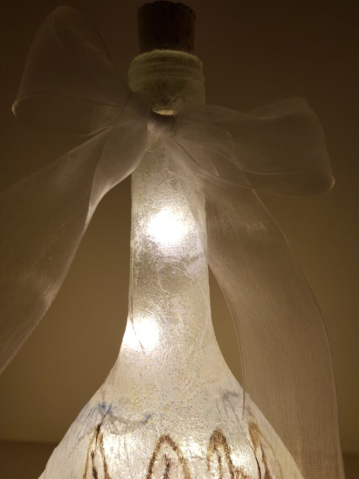 Decoupage Light Up Donkey Bottle - Quantock Inspiration