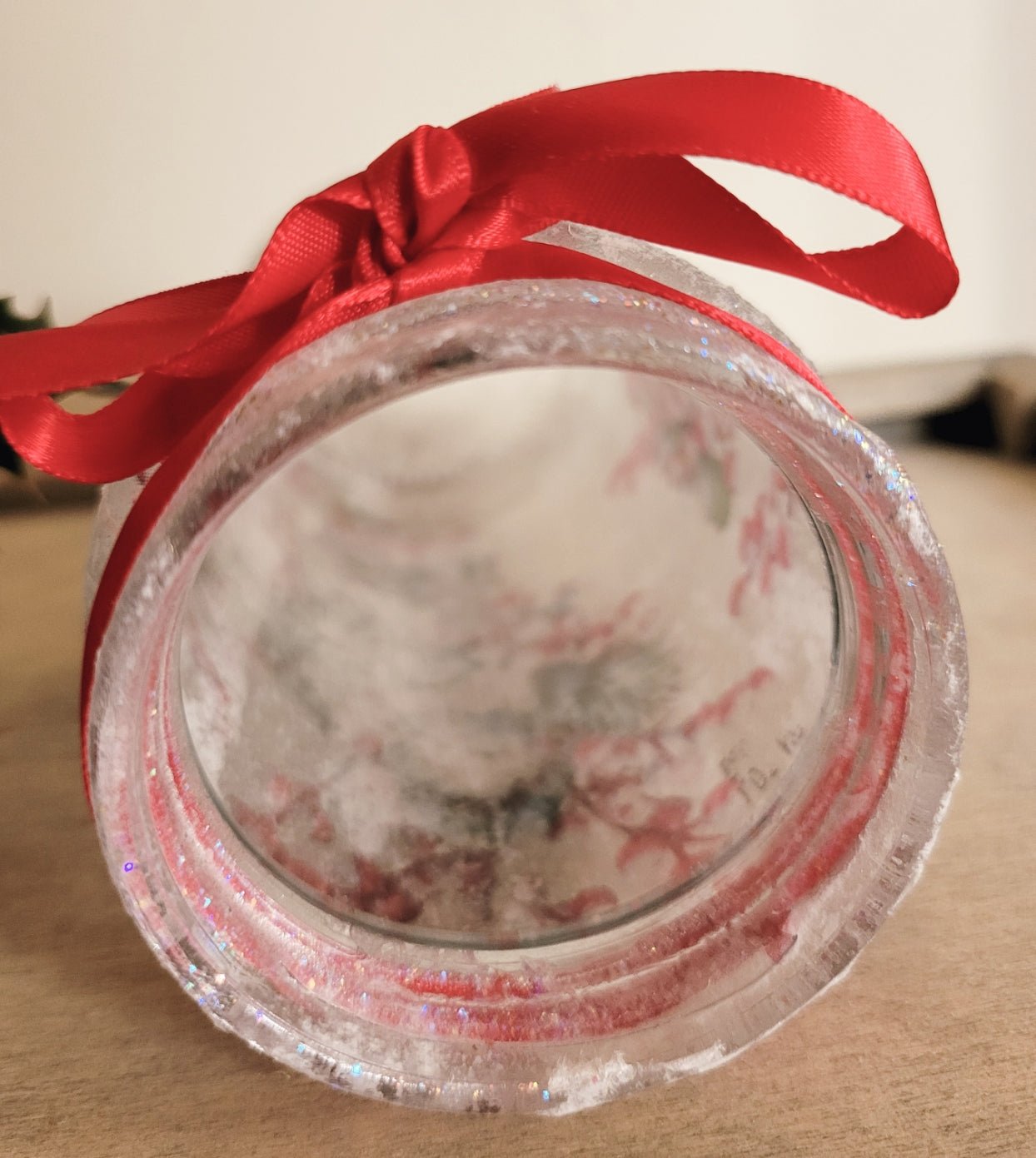 Decoupage Robin Glass Jar Lantern - Quantock Inspiration
