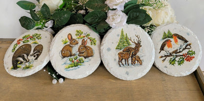 Decoupage Slate Wildlife Coasters - Quantock Inspiration
