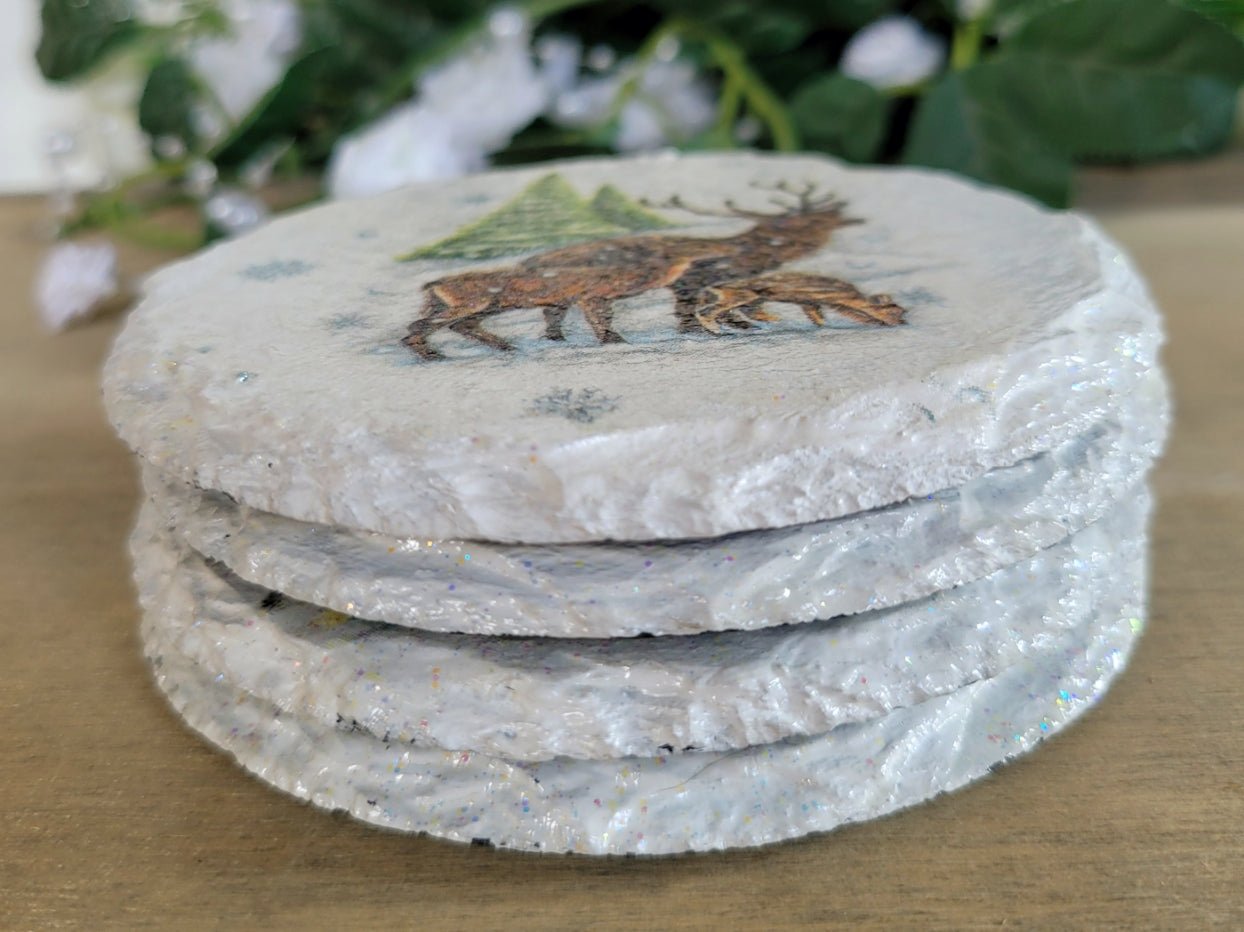 Decoupage Slate Wildlife Coasters - Quantock Inspiration