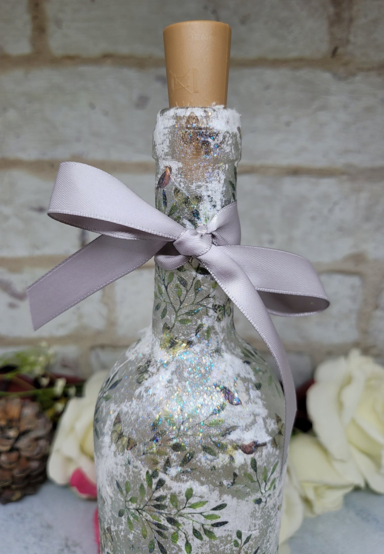 Decoupage Stag Bottle Lamp - Quantock Inspiration
