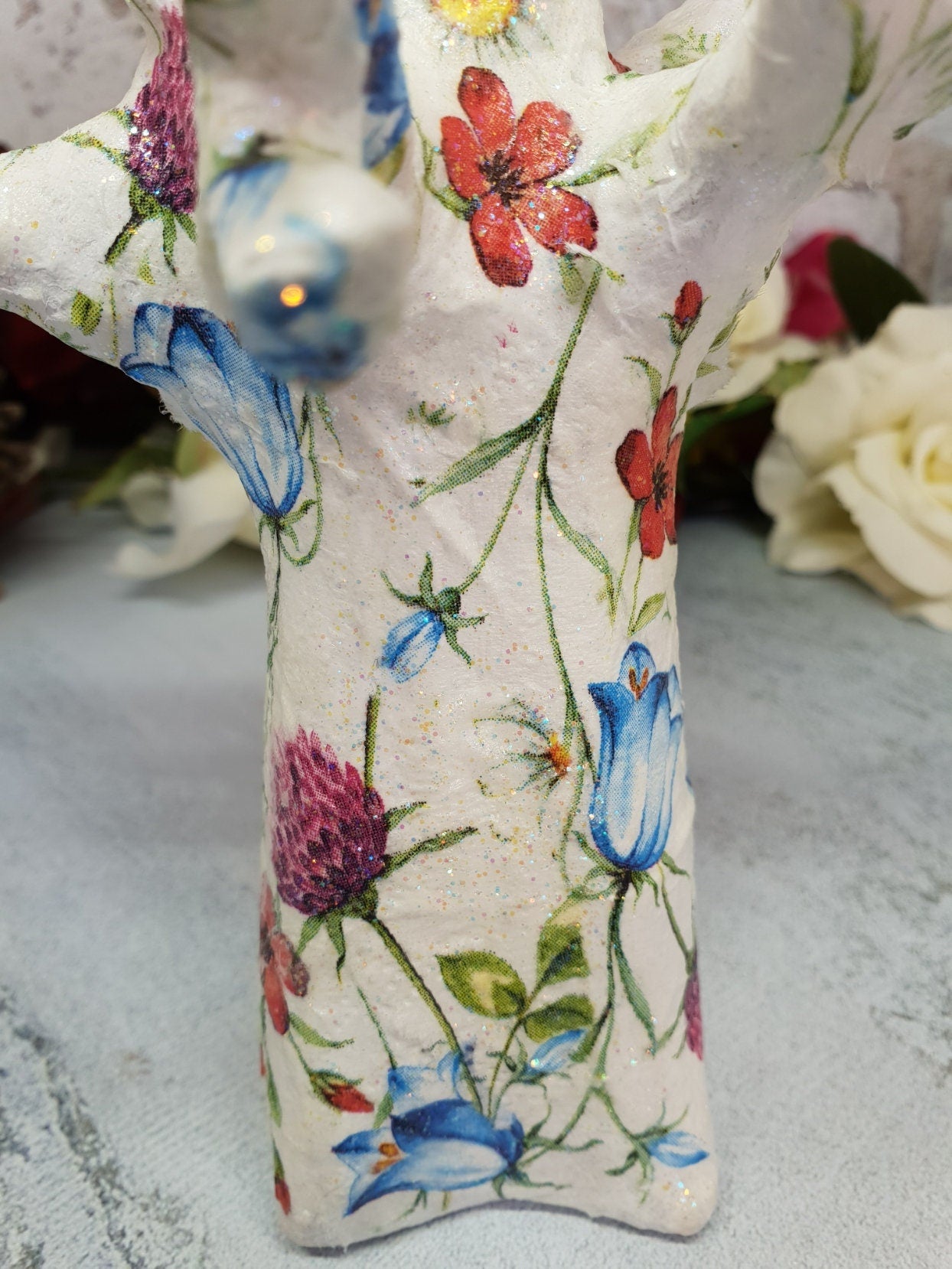 Decoupage Tree Ring Holder - Quantock Inspiration