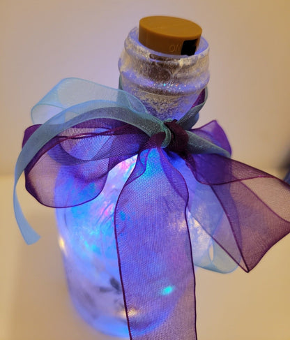 Decoupage Unicorn Bottle Lamp - Quantock Inspiration