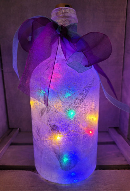 Decoupage Unicorn Bottle Lamp - Quantock Inspiration