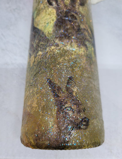 Decoupage Wildlife Bottle Lamp - Quantock Inspiration