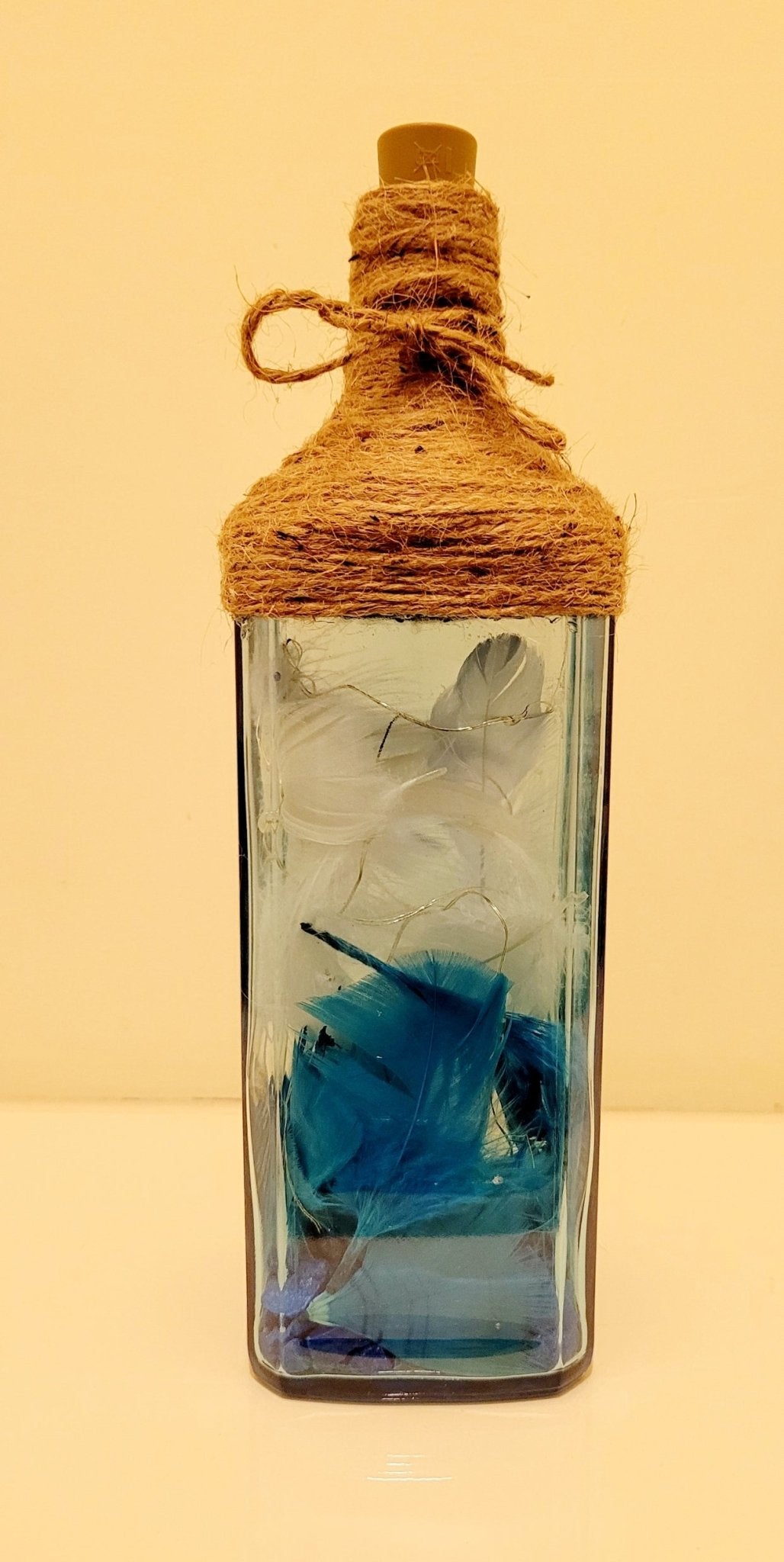 Filled Gin Bottle Lamp - Quantock Inspiration