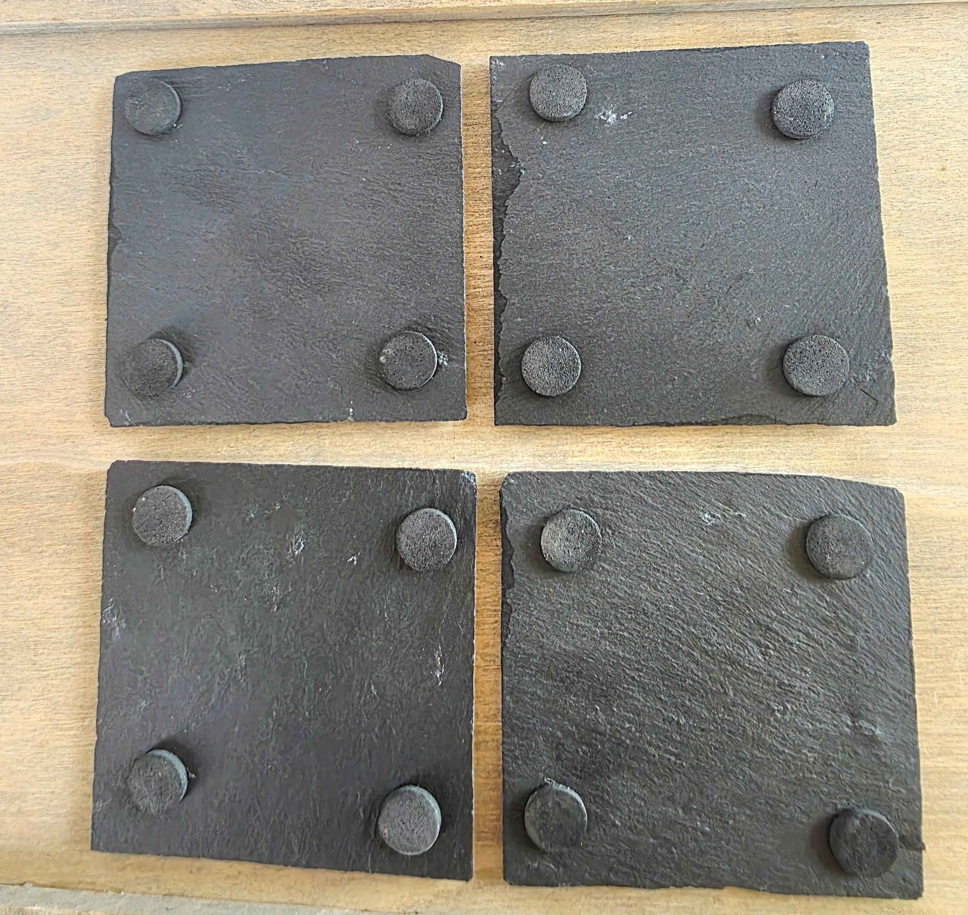 Hand Engraved Hedgehog Slate Coasters – Set of 4 | Rustic Country Gift