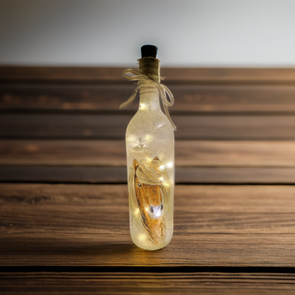 Pony Bottle  | Decoupage LED Lighting | Quantock Inspiration