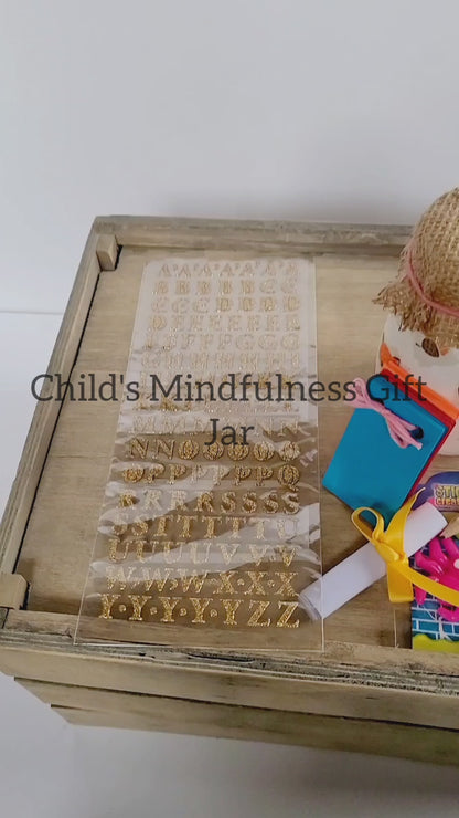 Child's Mindfulness Gift Jar | Decoupage Wellness Gift | Quantock Inspiration