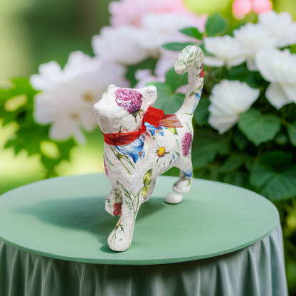 Cat Ring Tidy | Floral Decoupage | Quantock Inspiration