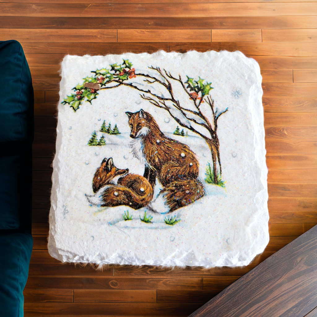 Wildlife Slate Coasters | Decoupage set of four | Quantock Inspiration