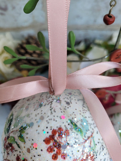 Stag and Berries Christmas Baubles - Quantock Inspiration